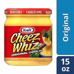 KRAFT CHEEZ WHIZ ORIGINAL CHEESE DIP 15oz (425 G) PACK OF 6