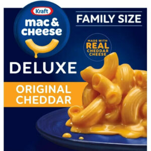 Kraft Deluxe Original Cheddar Mac N Cheese Macaroni and Cheese, 24 oz Box(680 g)